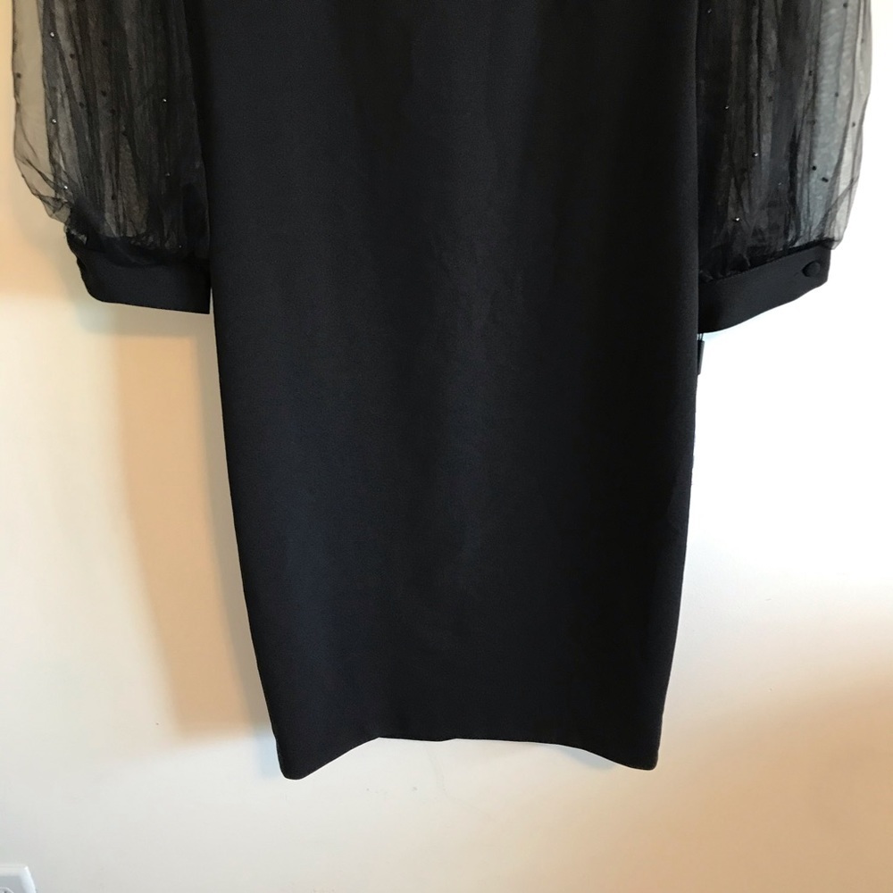 NWT Calvin Klein Illusion Sleeve Gem Mini Dress - Picture 3 of 8